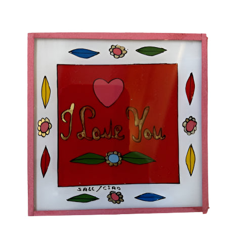 I Love You Red Painting - Mini