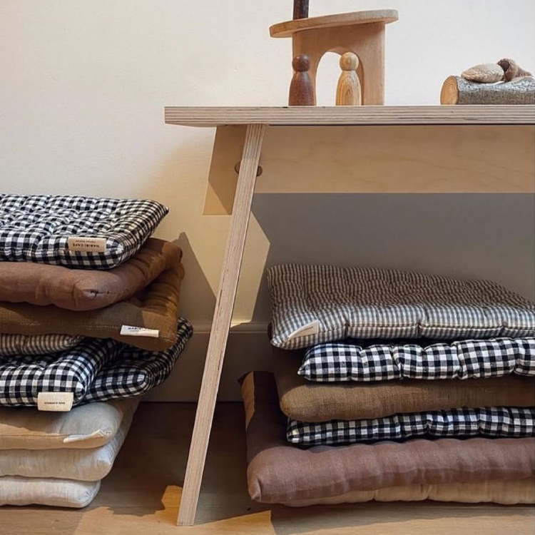 Tiny Linen Mattress - Charcoal