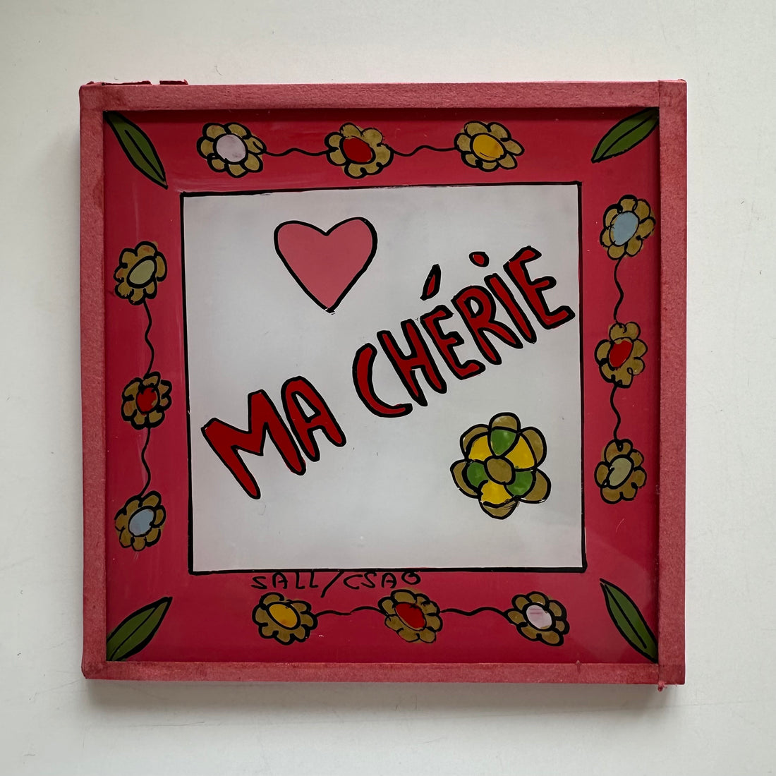 Ma Cherie White Painting - Mini