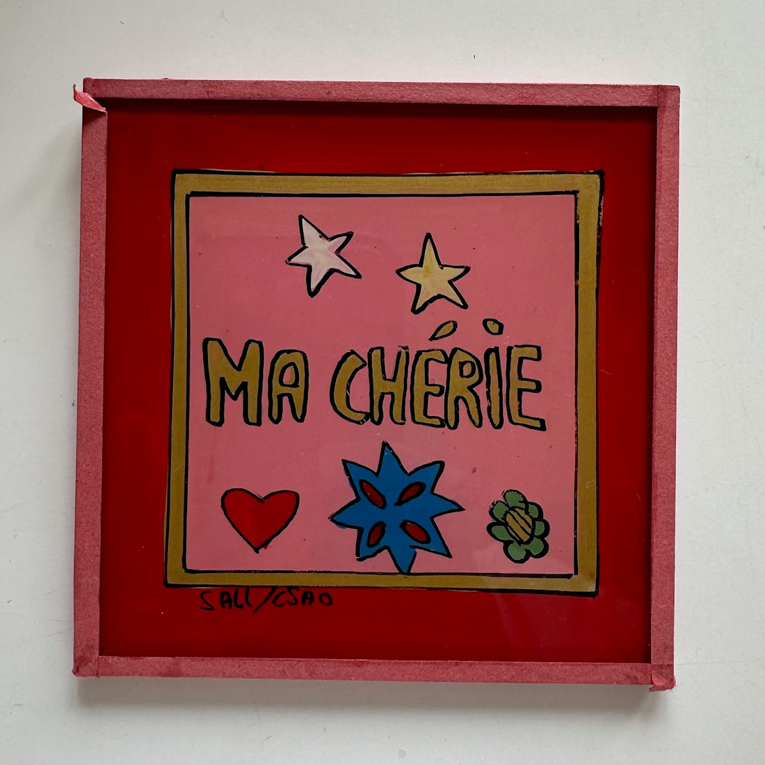 Ma Cherie Pink Painting - Mini