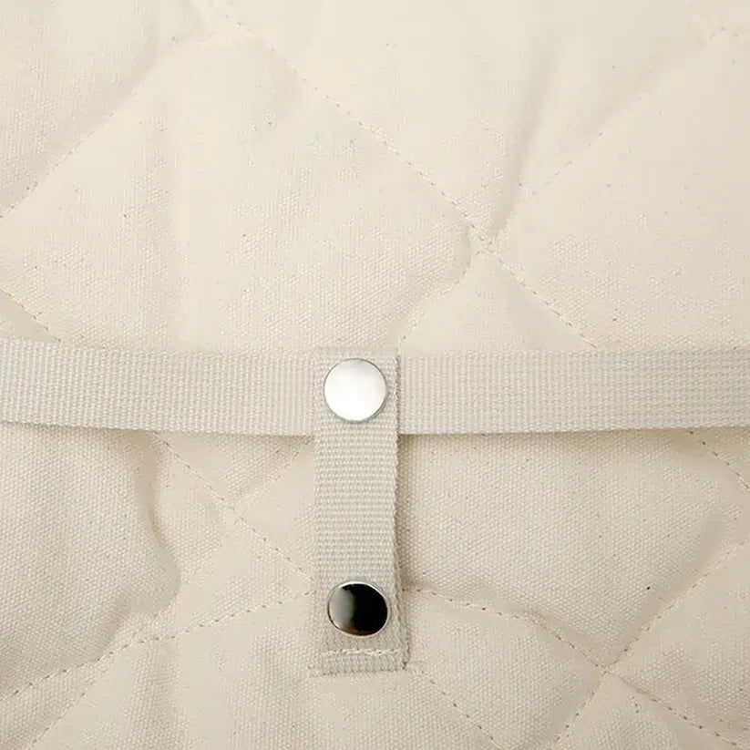 Levo Rocker Organic White with Walnut Base