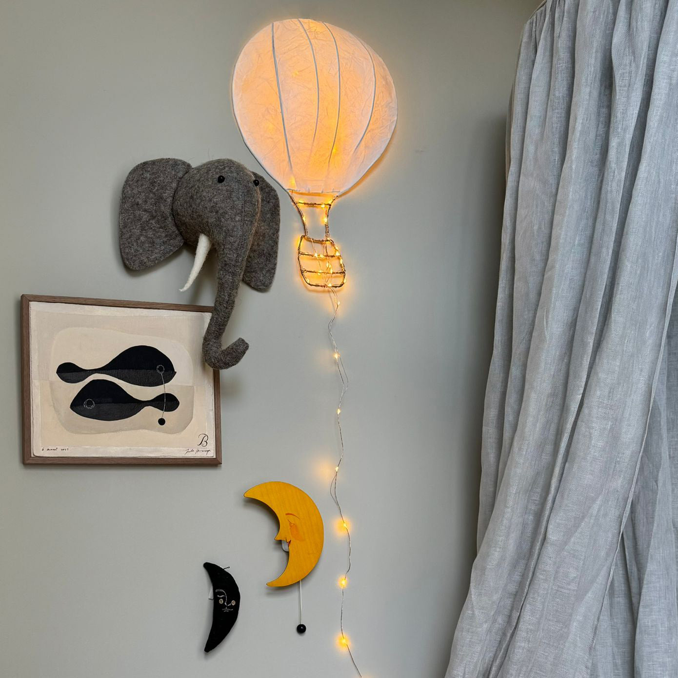 Luchtballon Lamp Met Papier