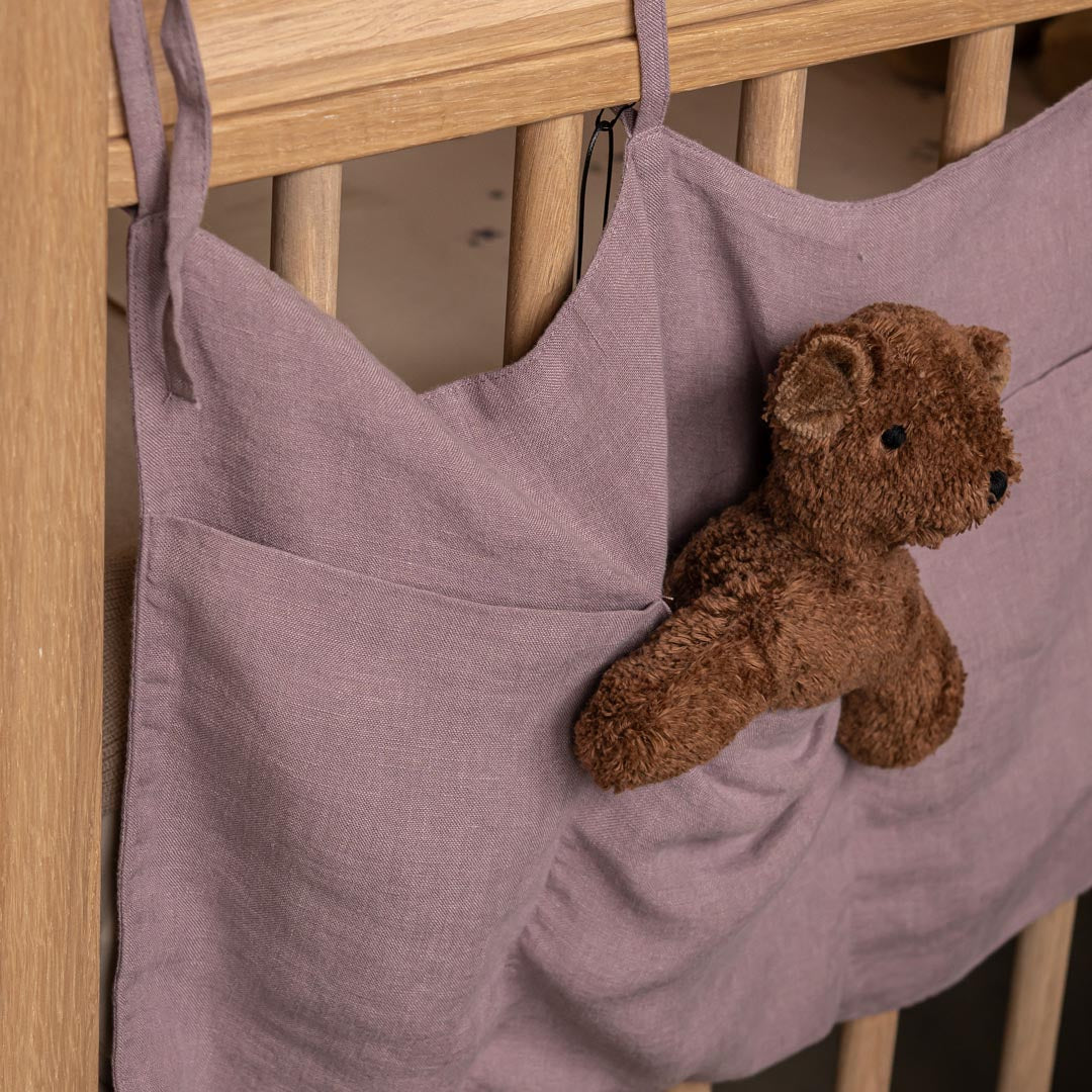 Linen Bed Pocket Dusty Lilac