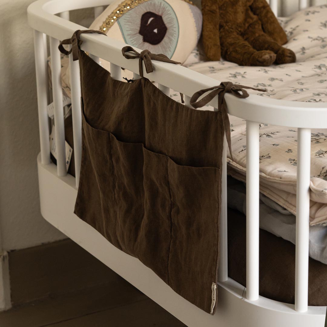 Linen Bed Pocket Mosswood