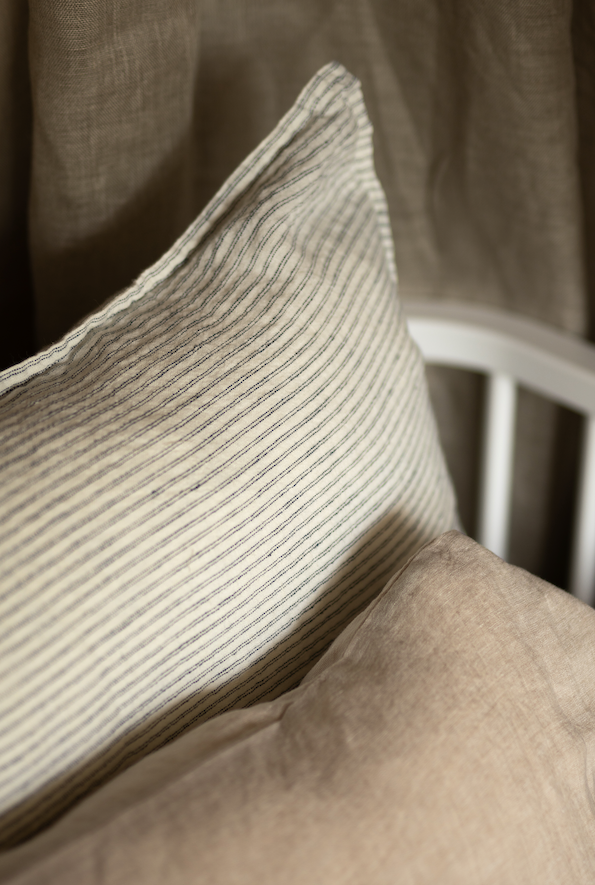 Linen Pillowcase Pyjama Stripe
