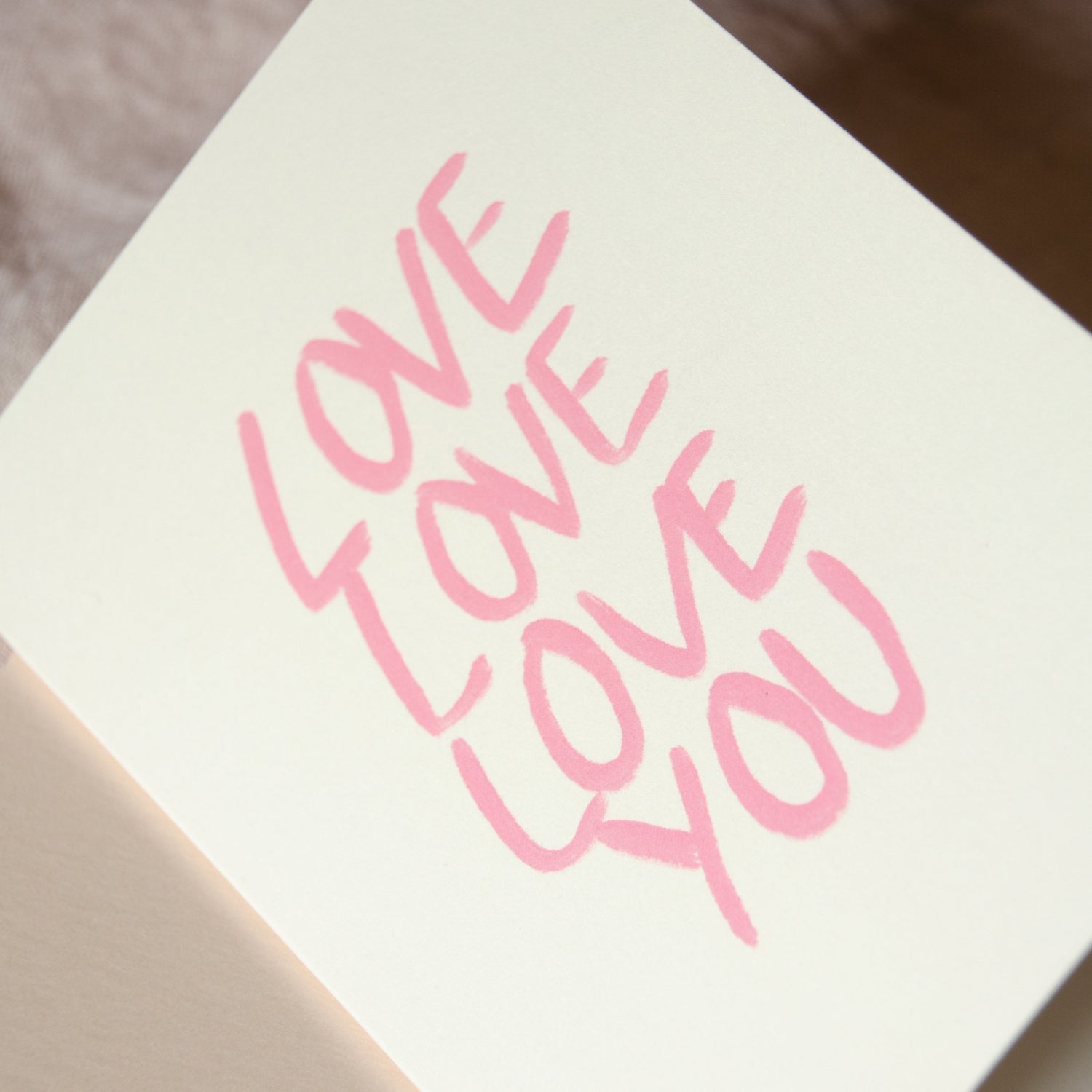 Postcard Love Love Love You