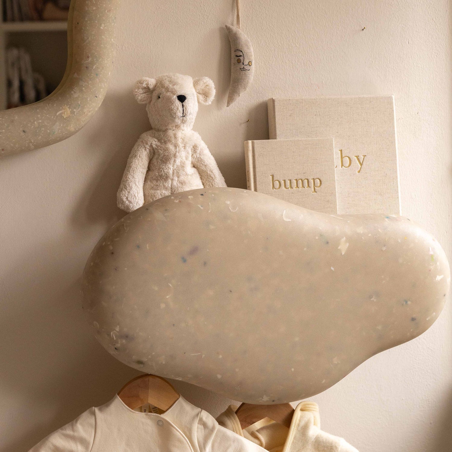 Marine Coat Rack Faded White