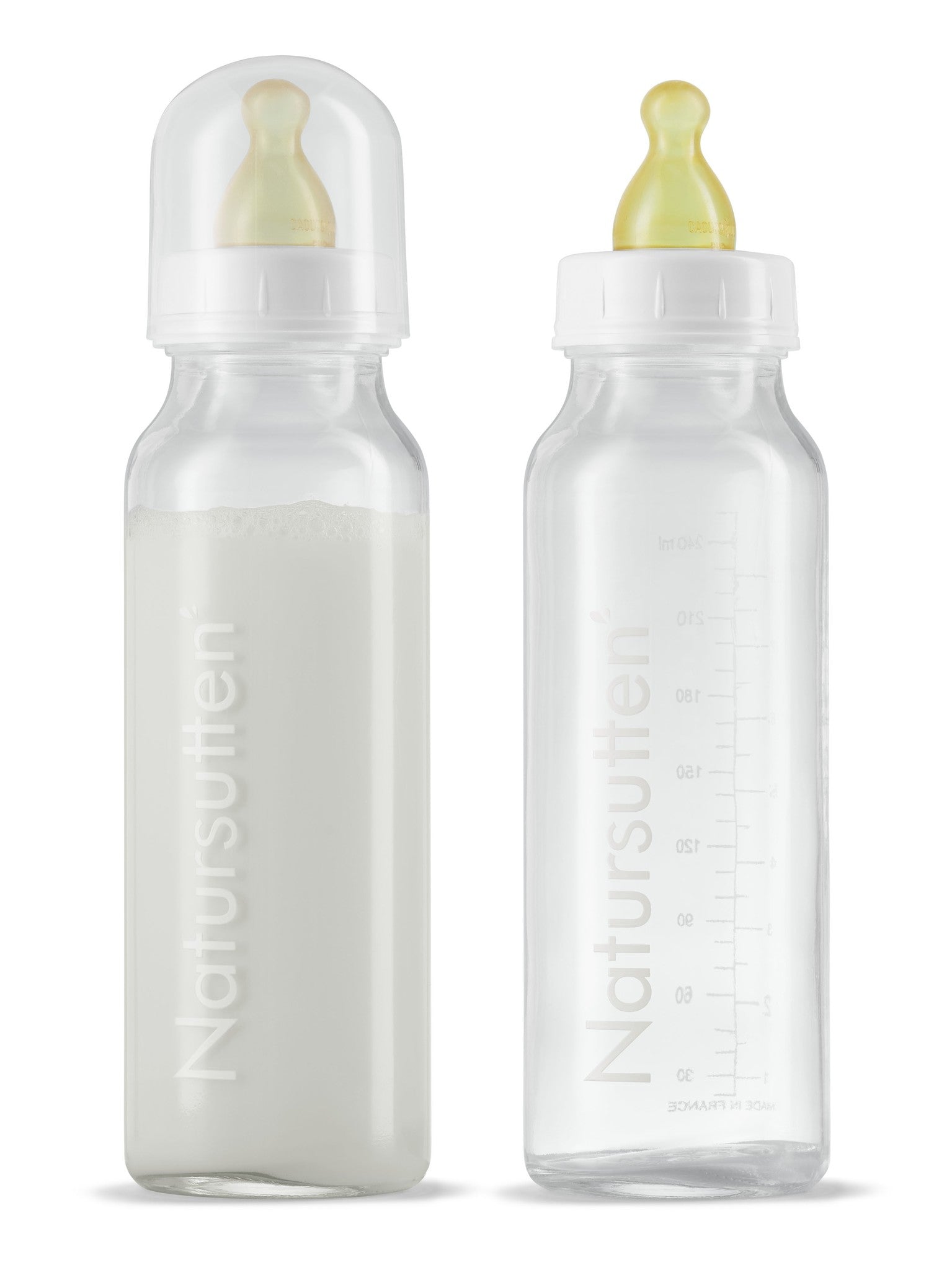 Glass baby bottles set of two 240 ml