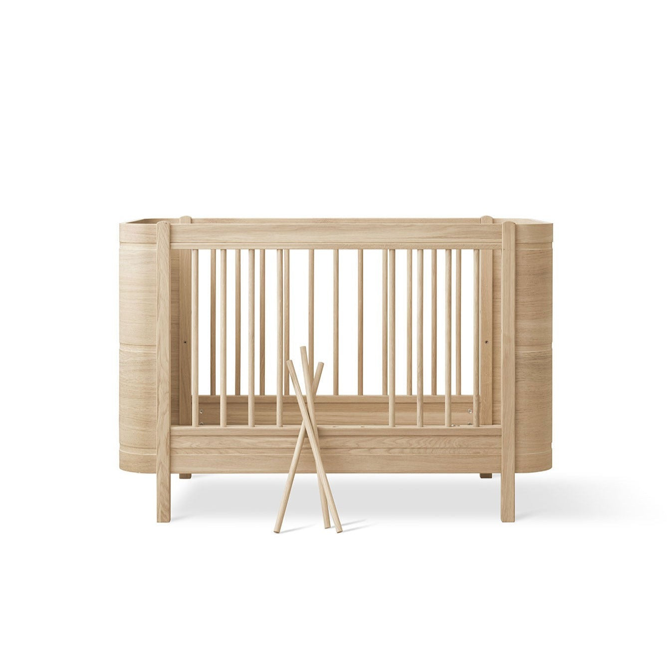Wood Mini+ Ledikant excl. Junior Kit in Eikenhout