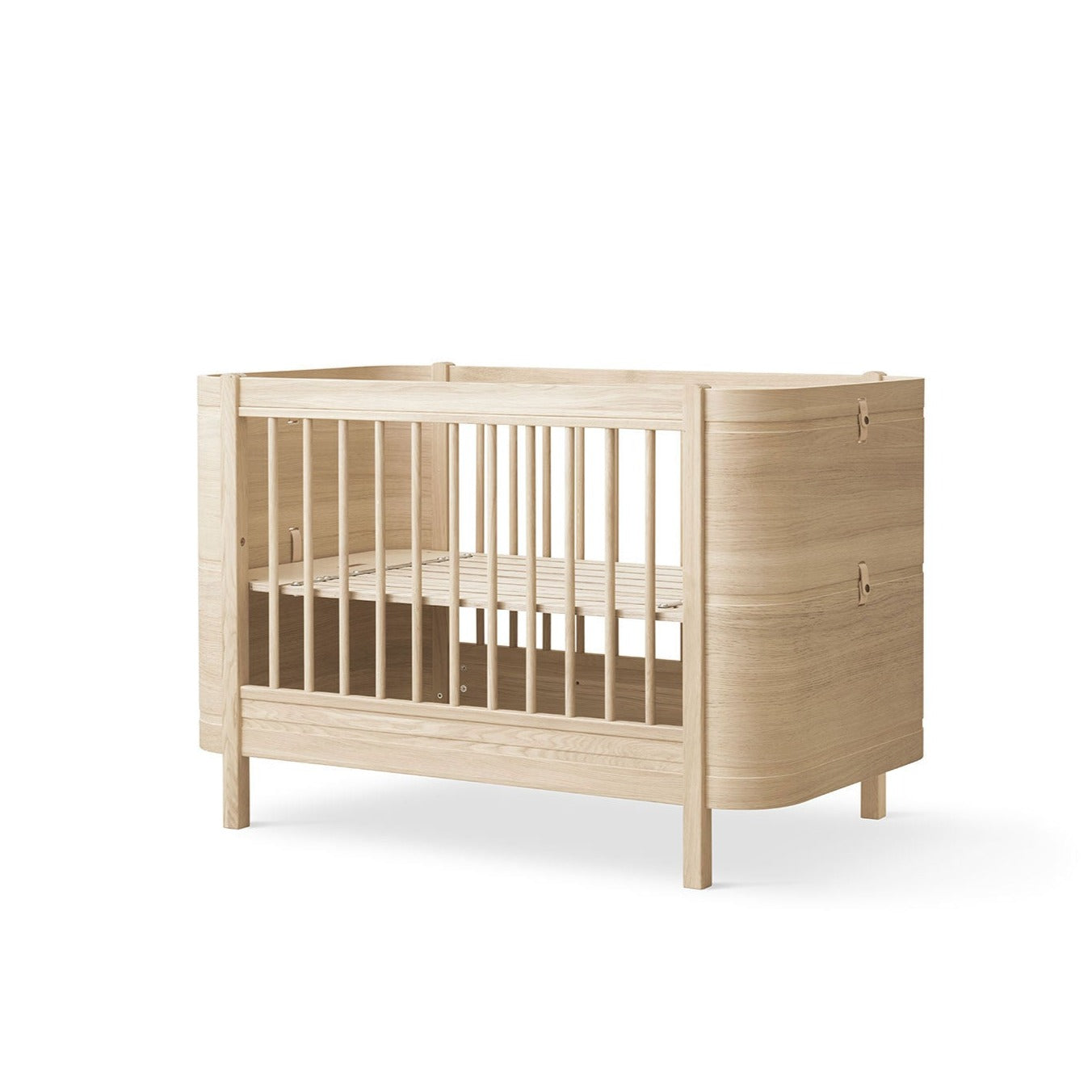 Wood Mini+ Cot Bed Excl. Junior Kit I Oak