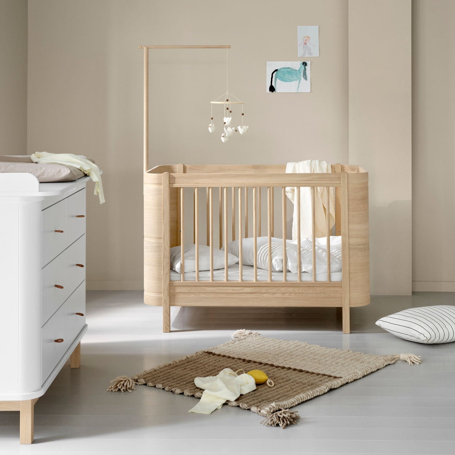 Wood Mini+ Ledikant excl. Junior Kit in Eikenhout