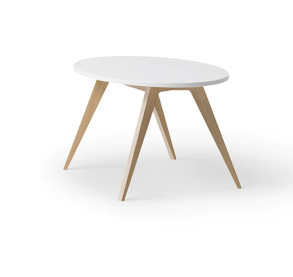 Houten pingpongtafel wit/eiken
