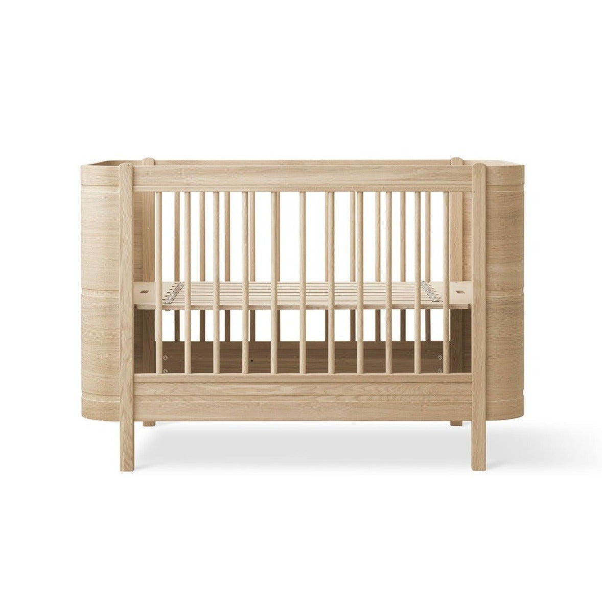 Wood Mini+ Cot Oak Incl Junior Kit