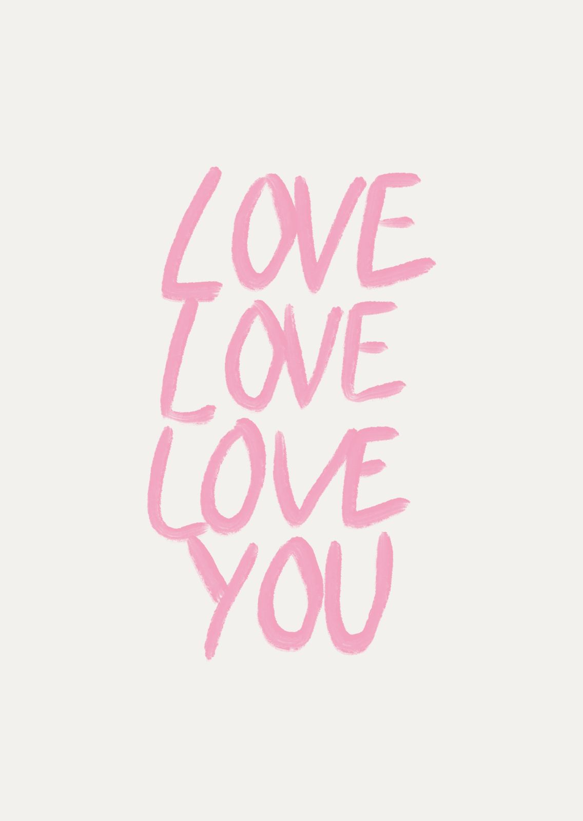 Postcard Love Love Love You
