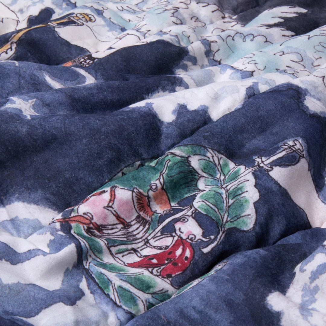 Reversible Quilted Blanket The Pond Dance