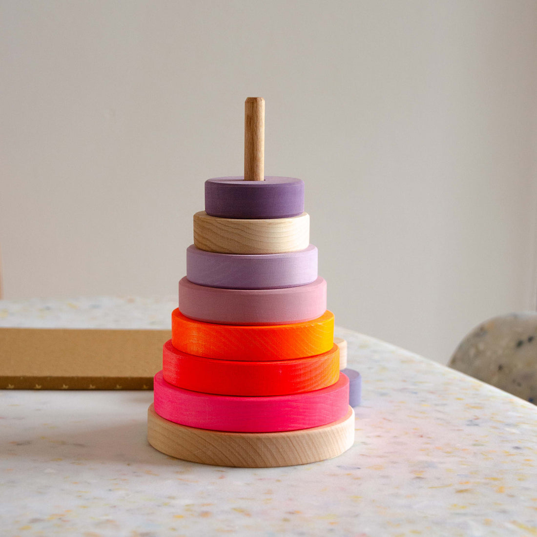 Stacking Tower Neon Pink