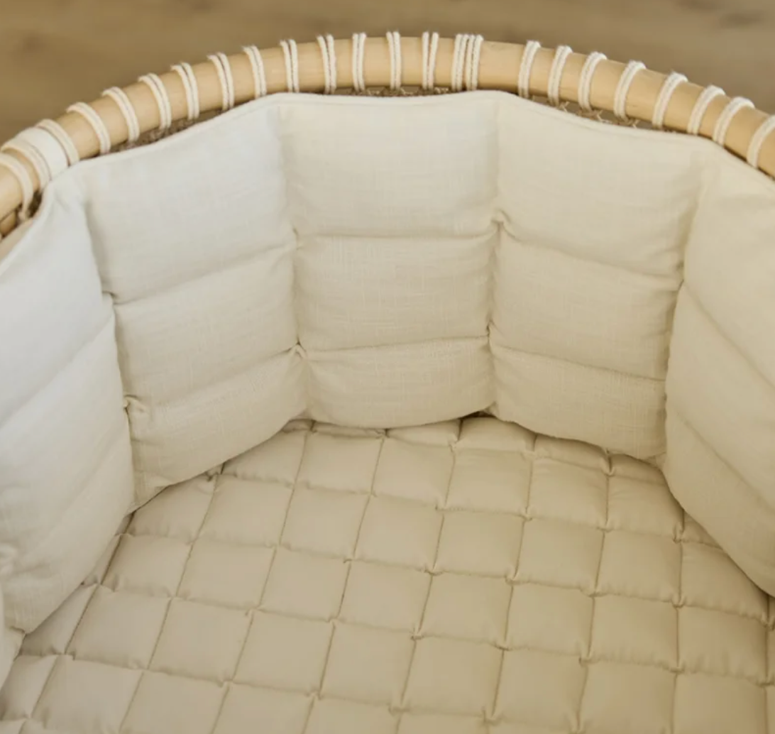 Bedbumper voor wieg in kapok