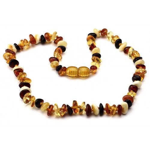 Amber Necklace Cognac Milk Unpolished