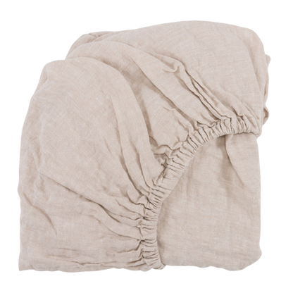 Linen Changing Pad Cover Naturel