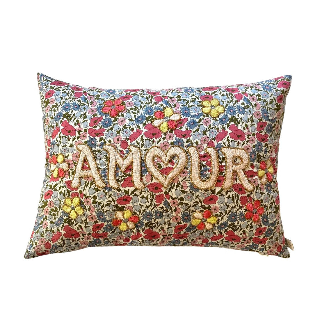 Amour Cushion GField Flowers Pastel