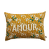 CSAO embroidered cushion amour in gold