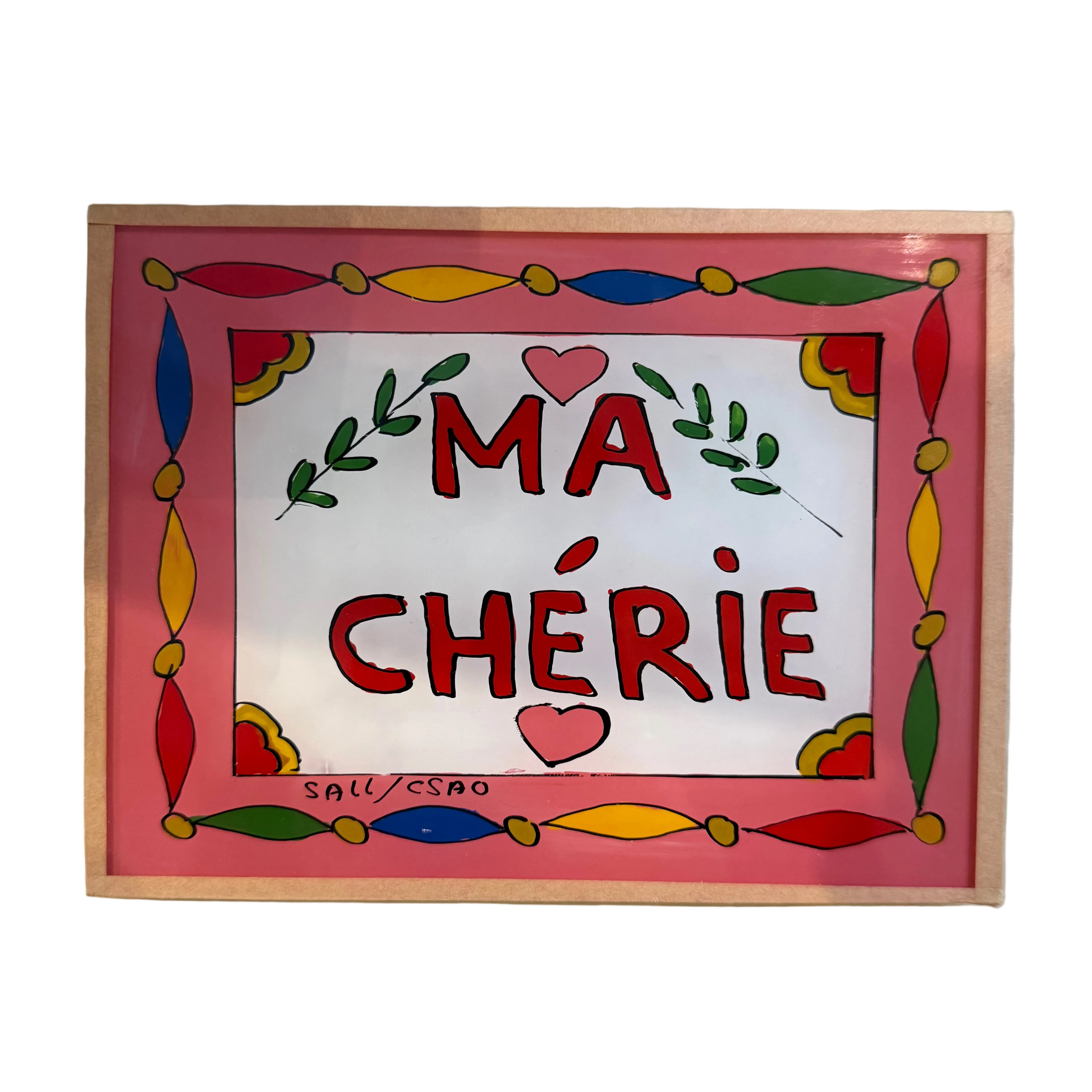 Ma Cherie White Painting - Midi