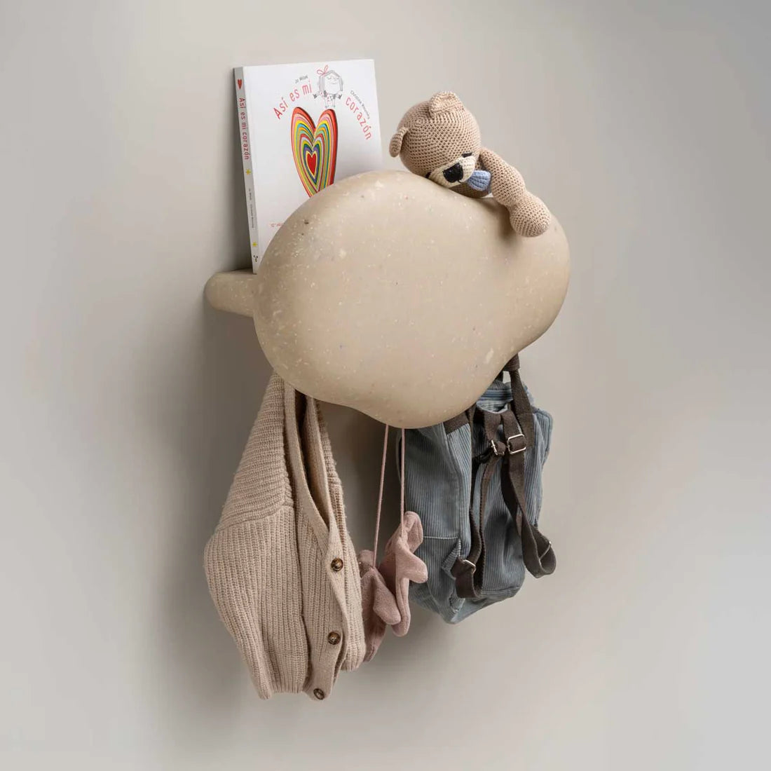 Marine Coat Rack Faded White