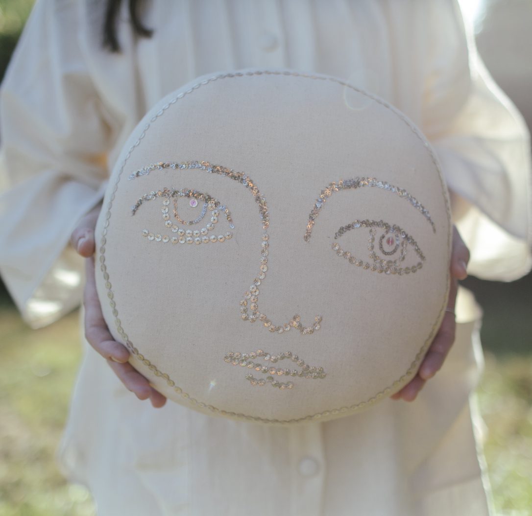 Full Moon Face Pillow