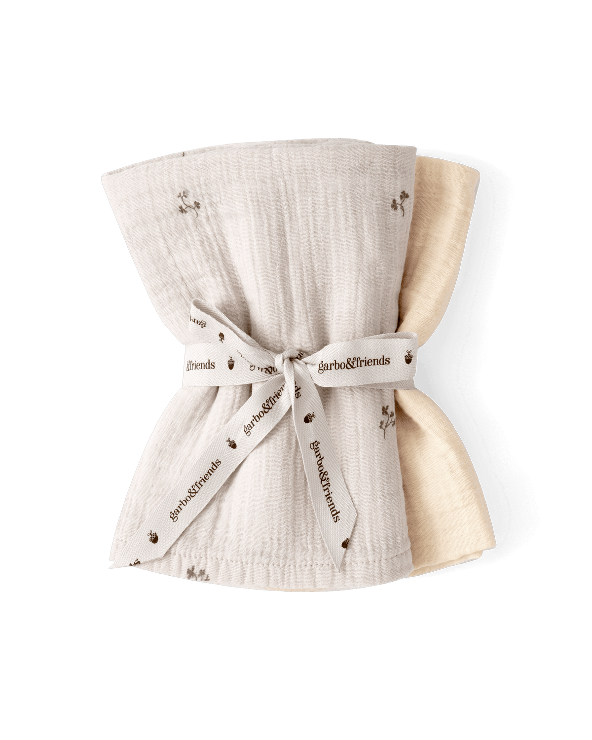 Muslin Blanket Set of 2 Folia Ecru - Garbo & Friends