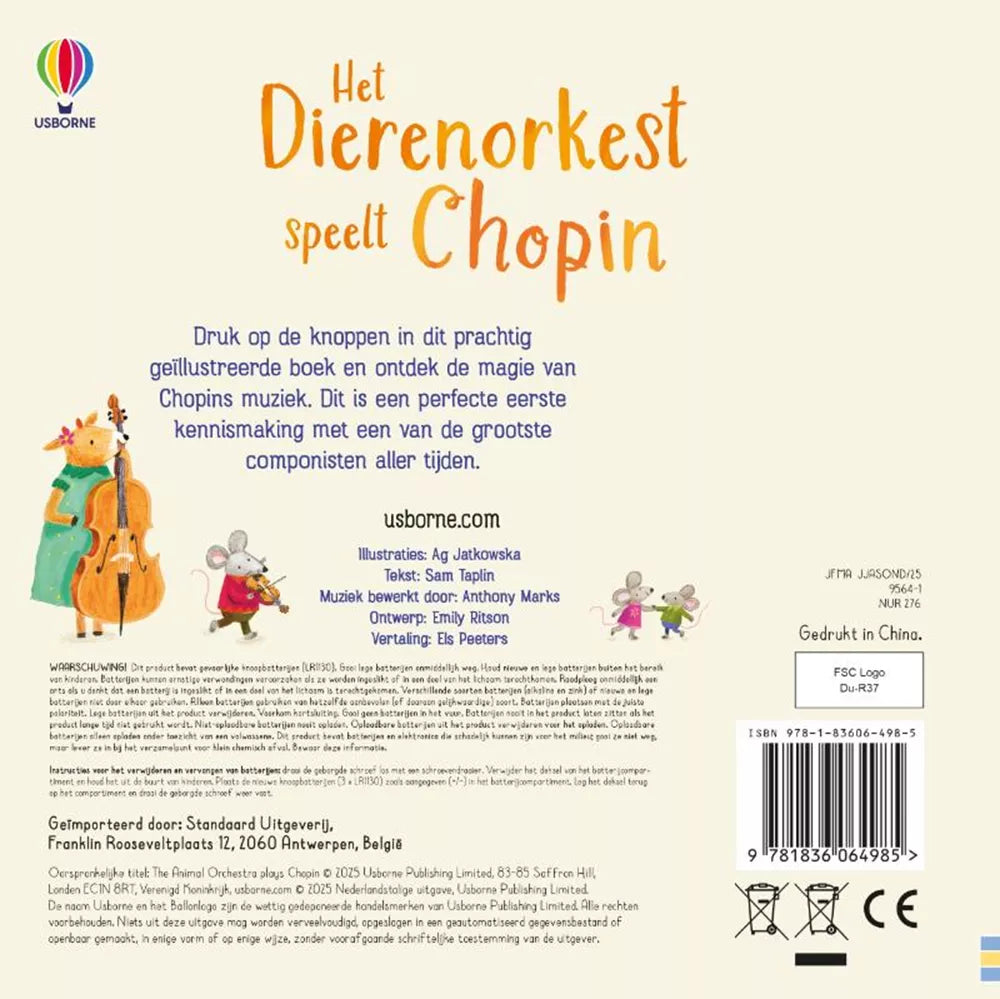Geluidenboek: Het Dierenorkest speelt Chopin