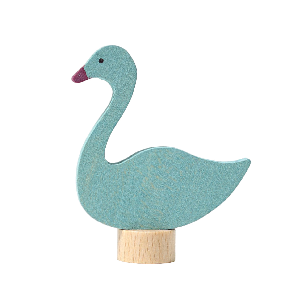 Wooden swan figure
