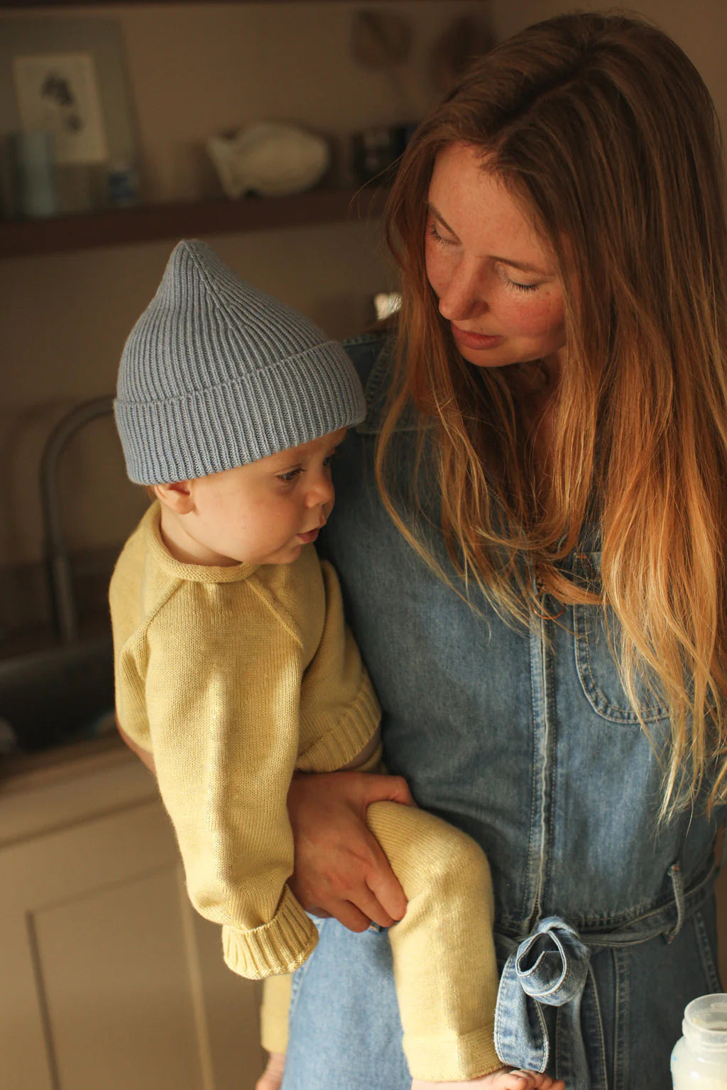 Georgette Merino Sweater Licht Geel