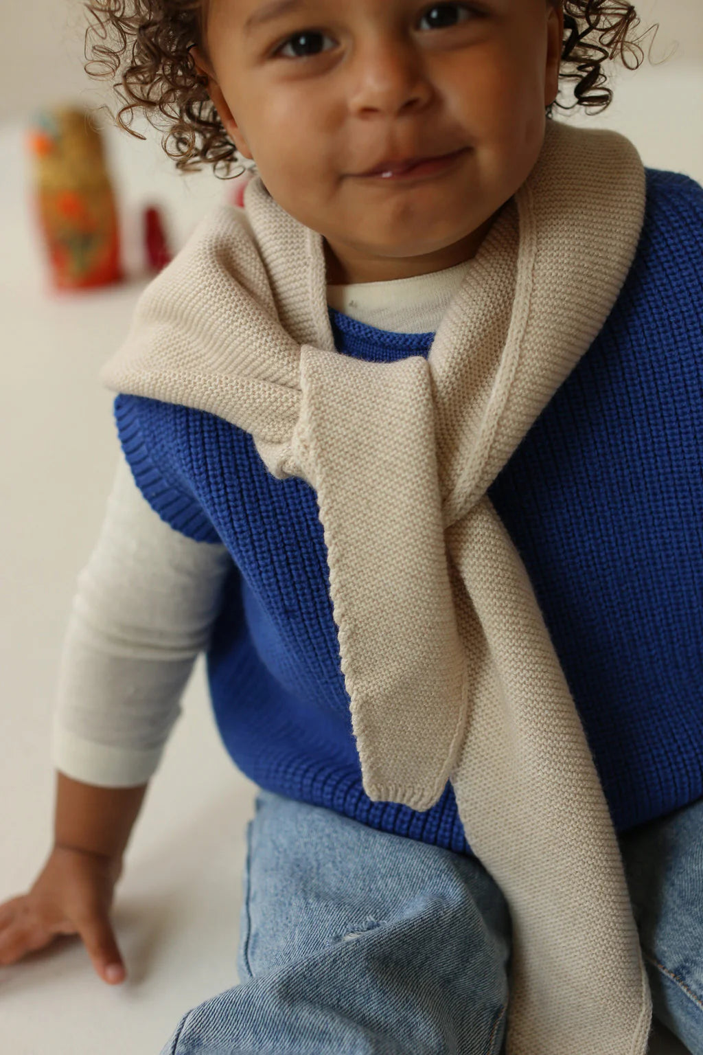 Triangle Scarf Josephina Creme