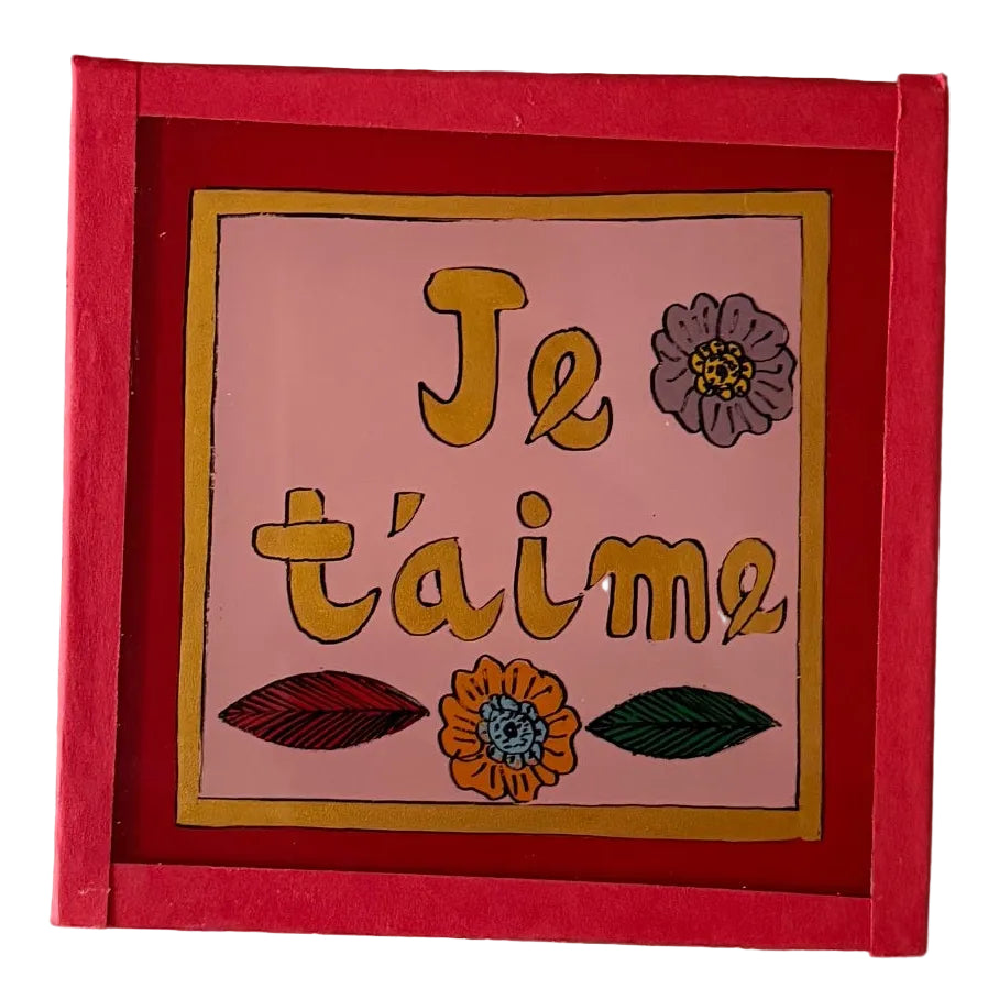 Three small framed pictures with &