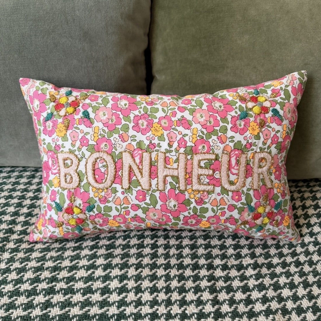 Mini Cushion Bonheur Pink