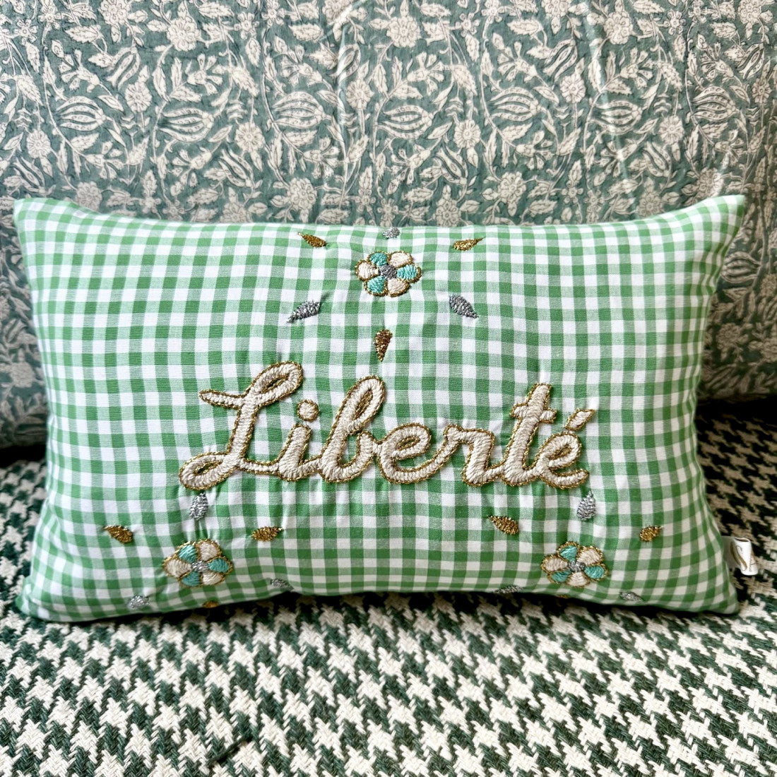 Mini Cushion Liberté Green