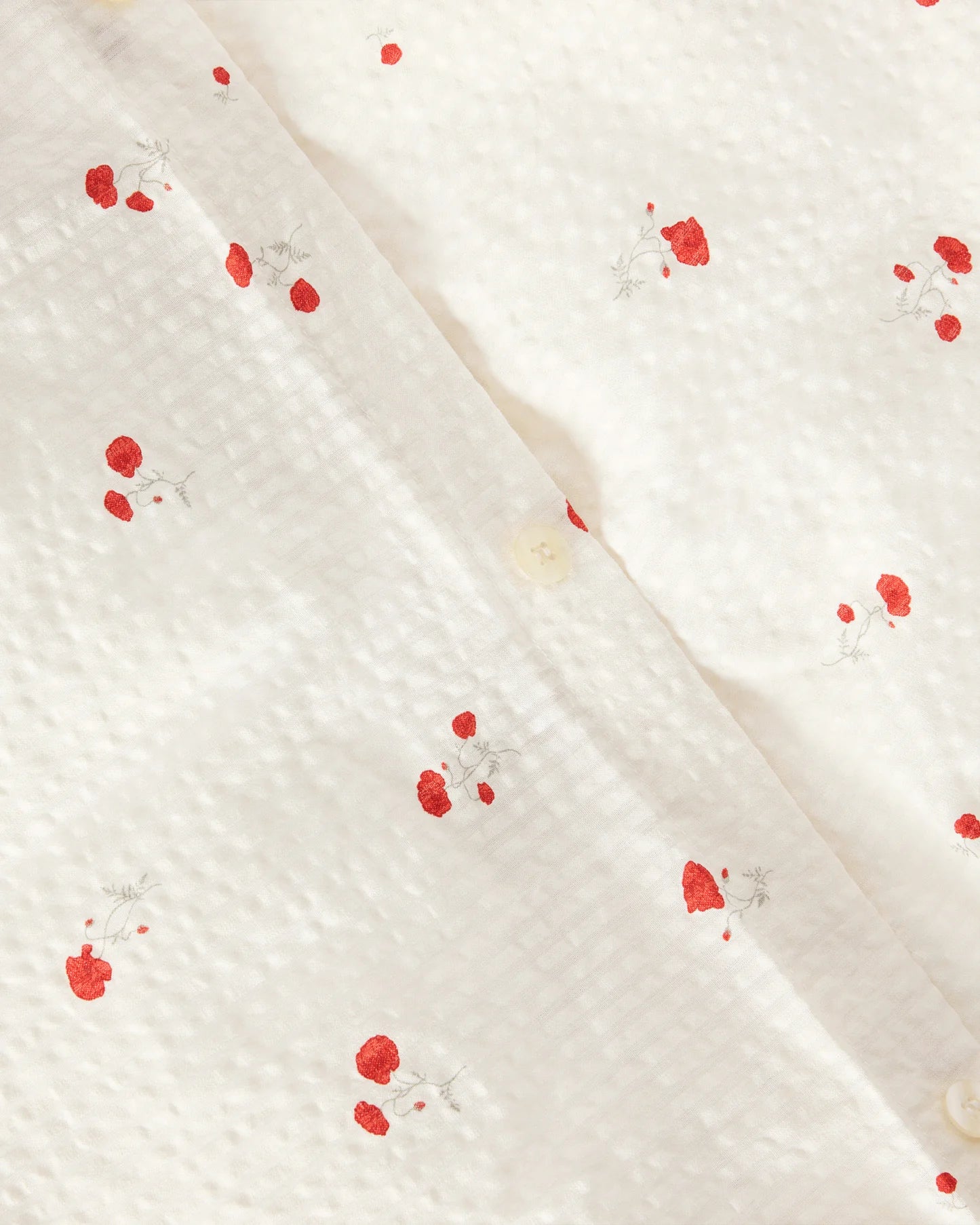 Seersucker Duvet Cover Poppy