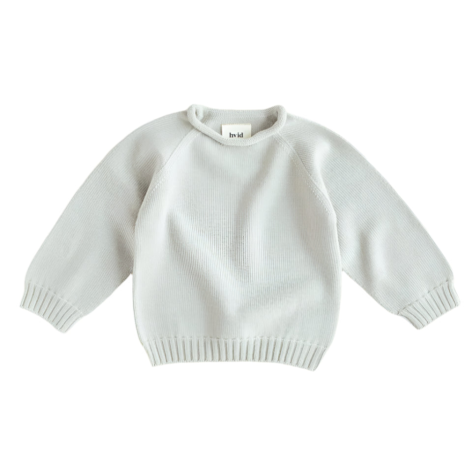 Georgette Merino Sweater Light Grey