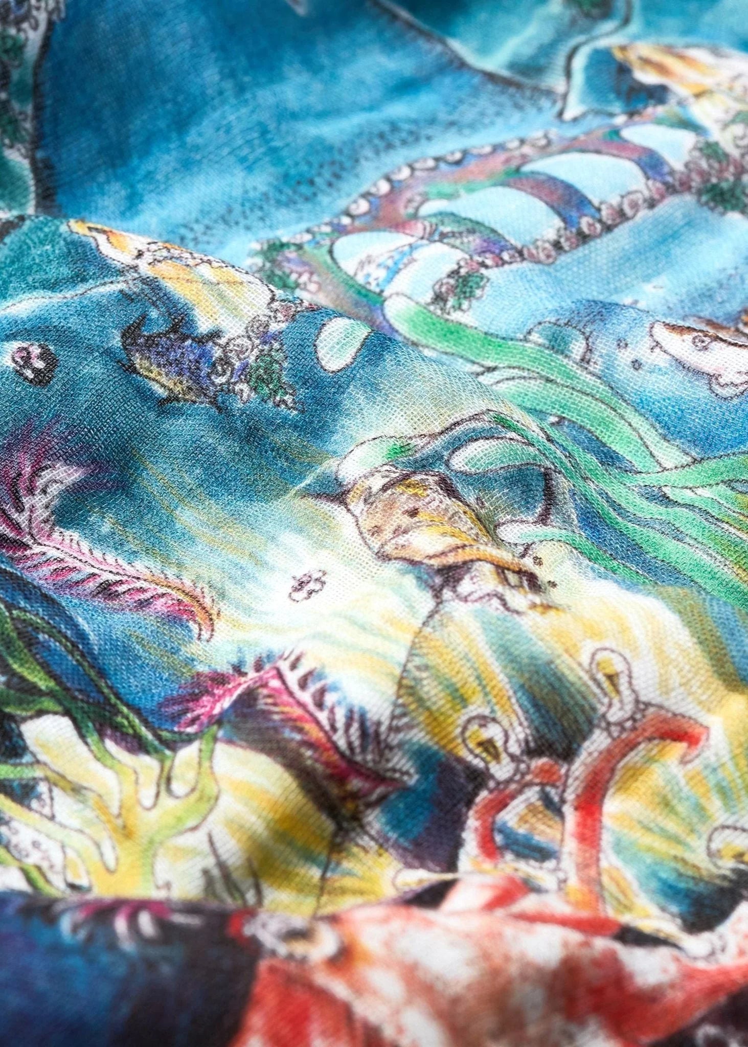 Large Reversible Muslin Legends Of The Sea