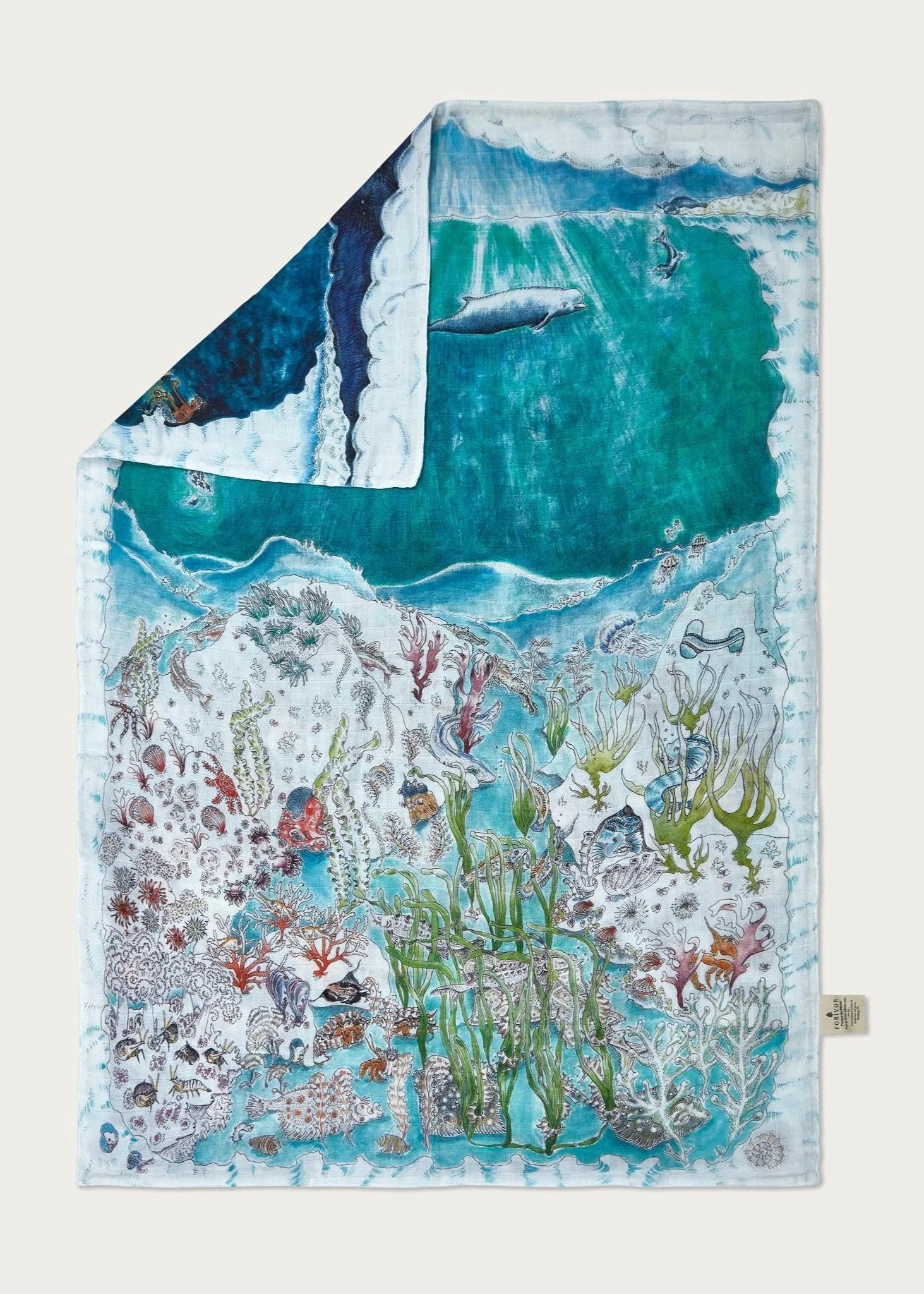 Large Reversible Muslin Legends Of The Sea