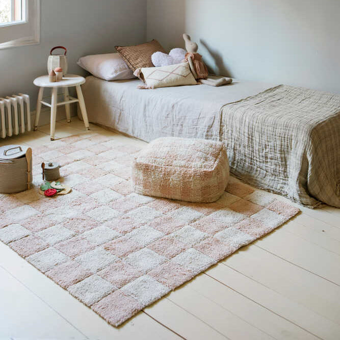 Washable Rug Kitchen Tiles Rose