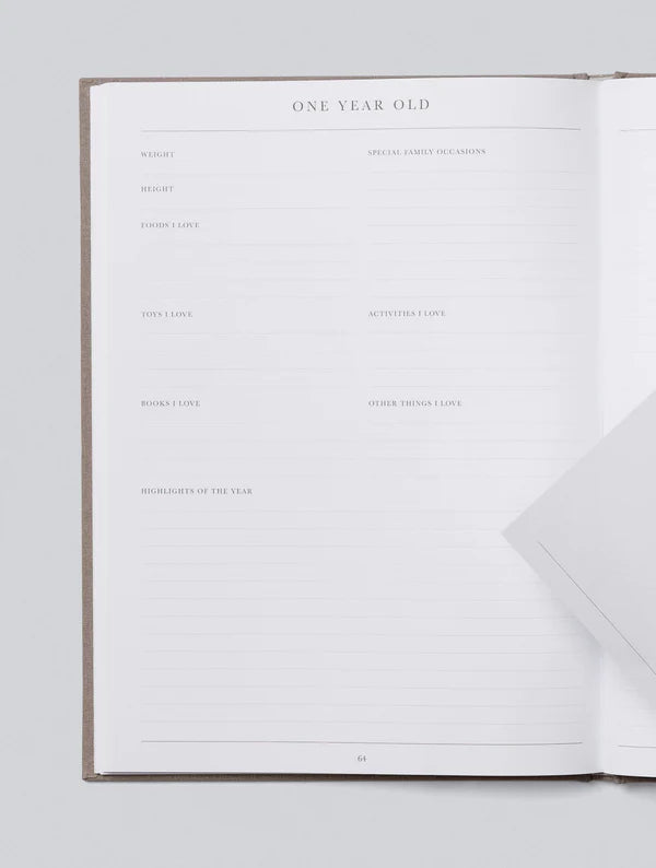 Baby Journal, Birth To Five Years Oatmeal