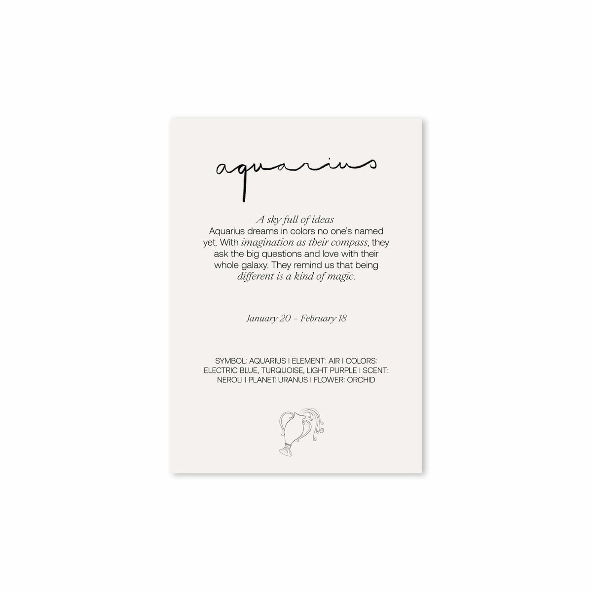 Achterkant van de Hazel & George Waterman-kaart met de tekst &