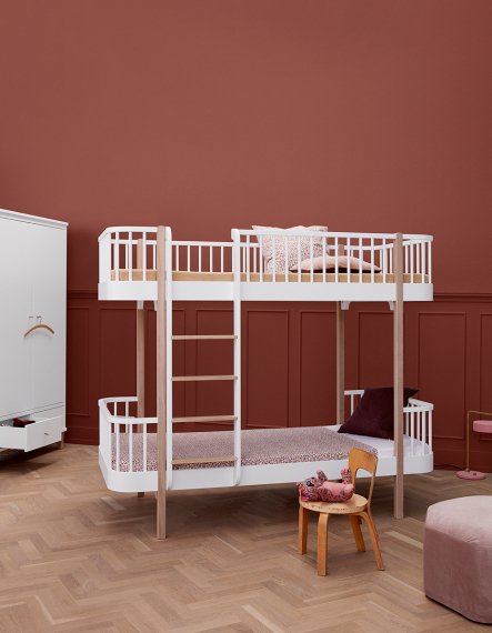 Wood Bunk Bed Ladder White Oak