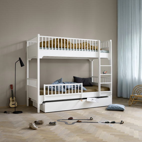 Seaside Bunk Bed Vertical Ladder White