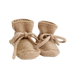 Hvid Merino Booties Sand Archive Store Knit Baby Shoes
