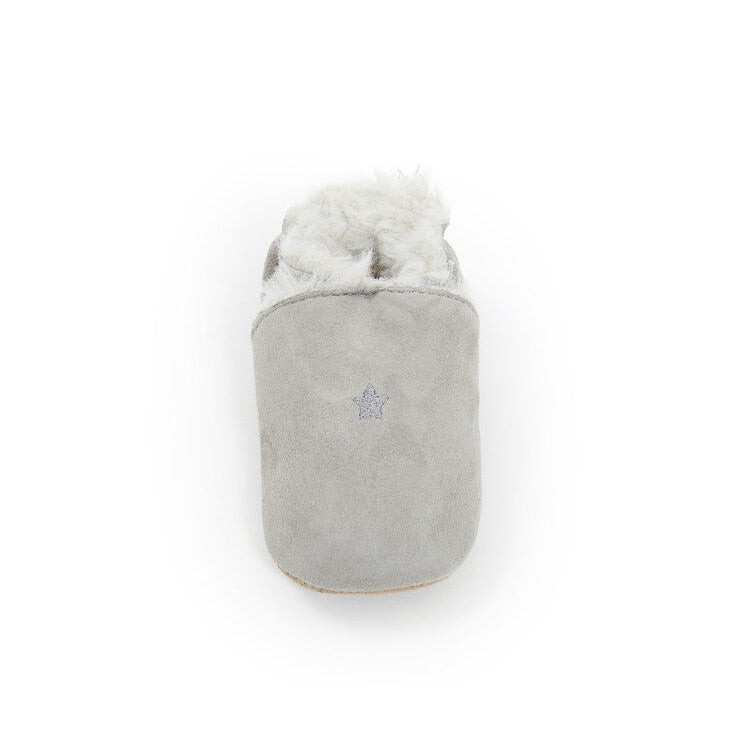 Octave Baby Slippers Dune Grey Bonton Archive Store Baby Shoes