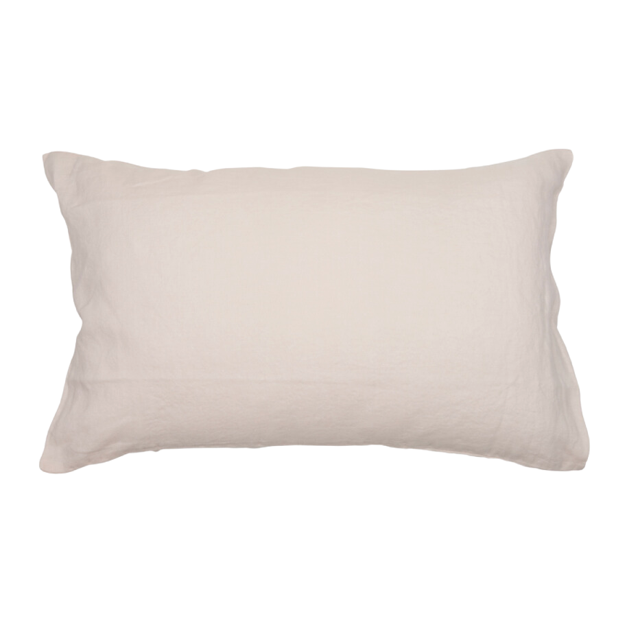 Linen Pillow Cover Craie