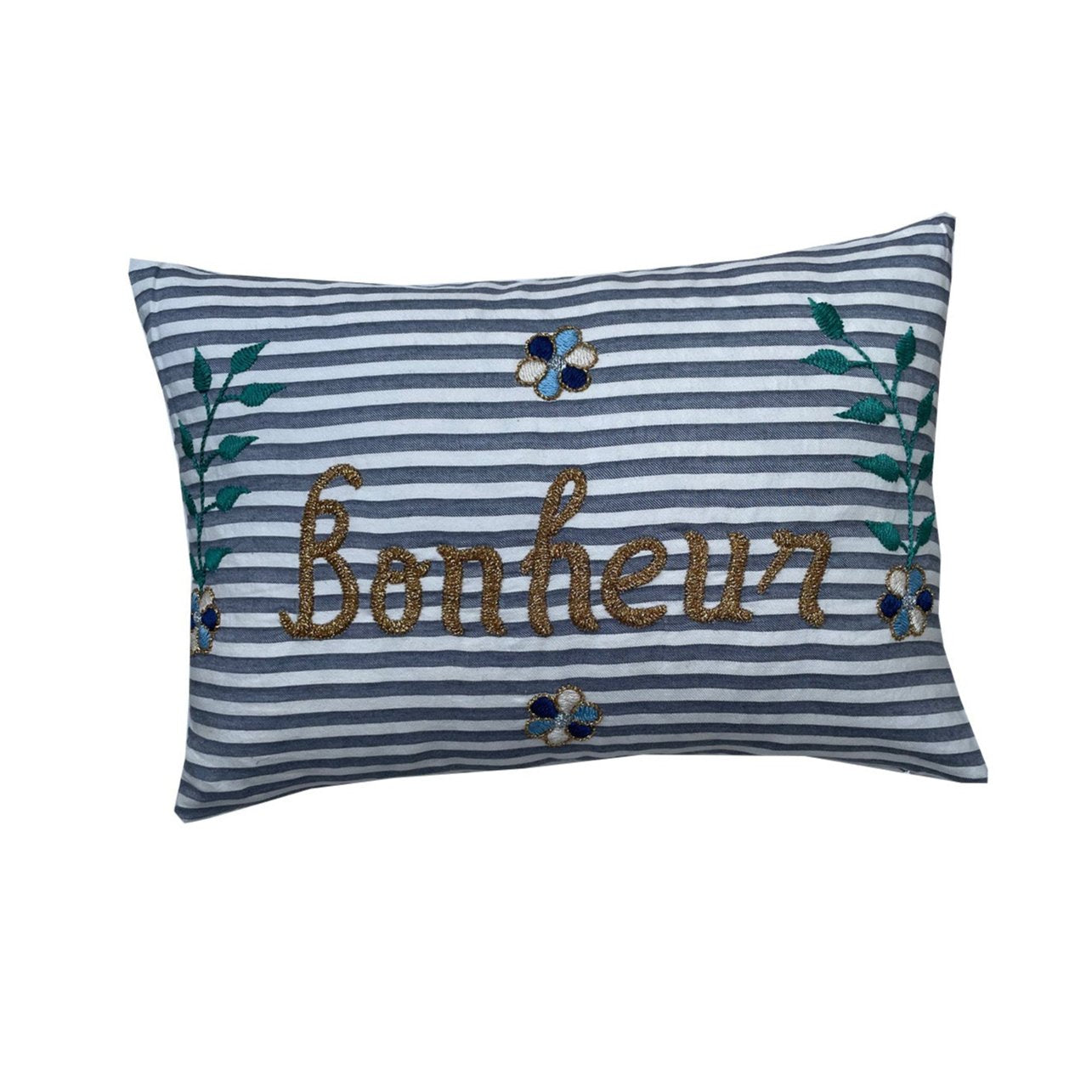 Bonheur Cushion Blue Stripes
