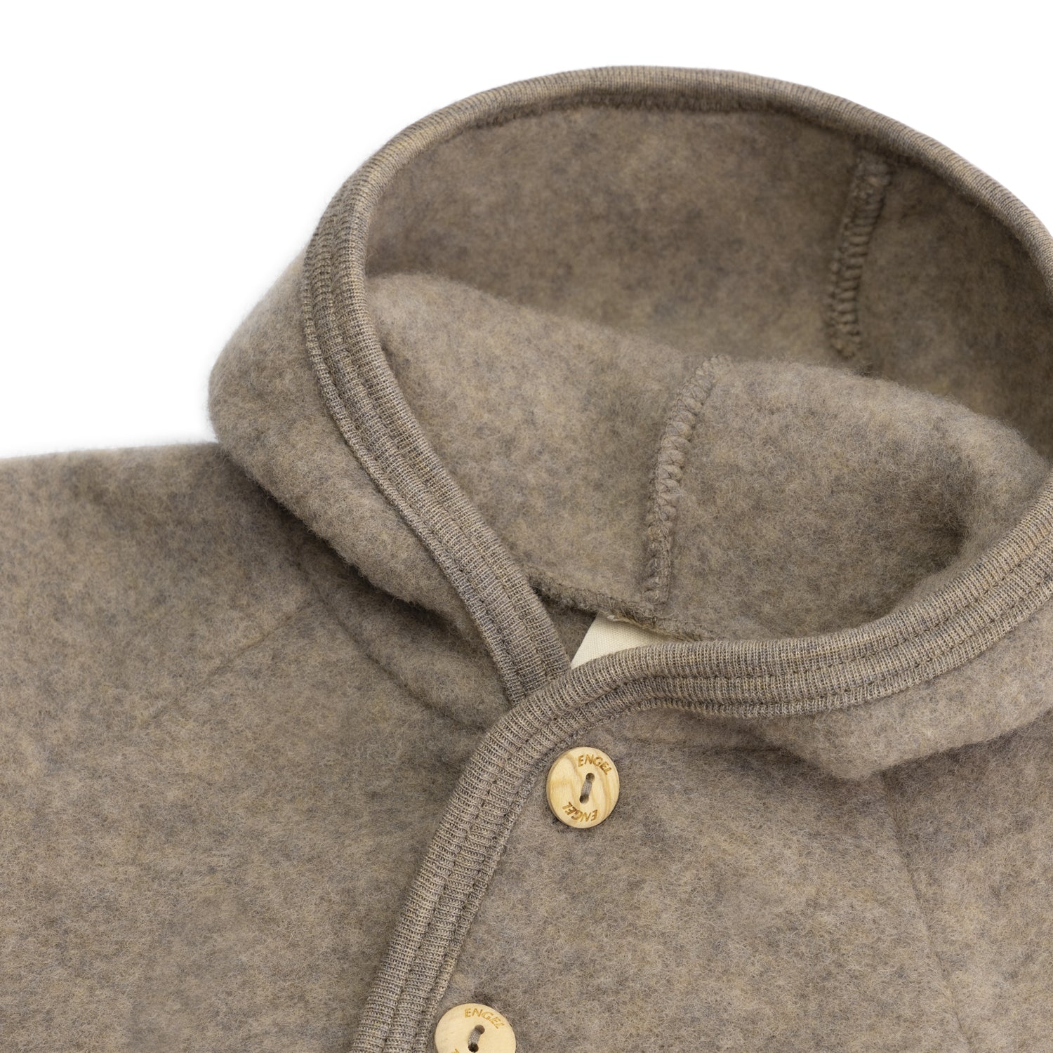 Wollen Fleece Baby Jasje Walnut